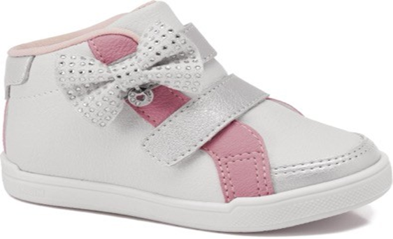ZAPATILLA BABY SKY BLANCO/PLATEADO/ROSA ASTRAL