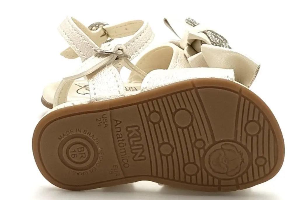 Sandalia Cup Cake - Blanco Perolizado