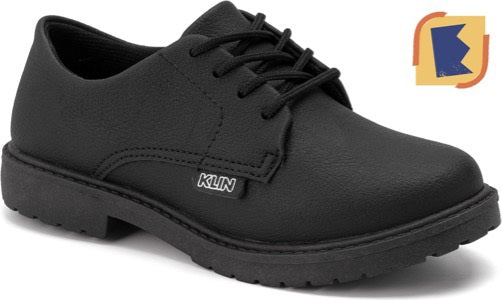 Zapato Negro Con Huatos Estilo Clásico