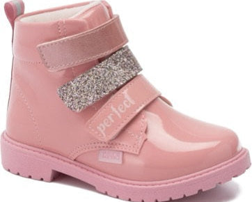 Botin Rock Mini Rosa Ballet - Rosa Metalizado