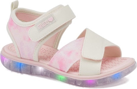 Sandalia con Luces - Off White/Tie Day