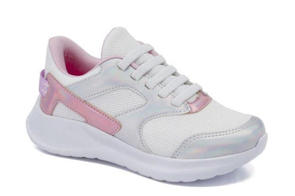 Tenis Freedom Kids - Blanco - Plata Holografico