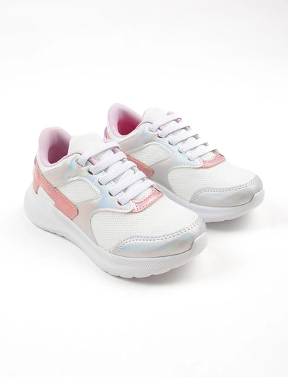 Tenis Freedom Kids - Blanco - Plata Holografico