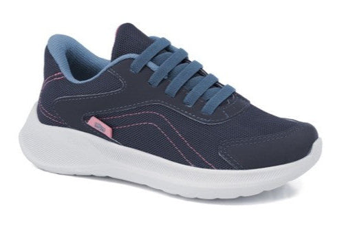 Tenis Freedom - Azul Chumbo - Rosa