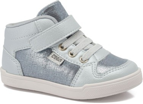 ZAPATILLA BABY SKY CELESTE PASTEL METALIZADO