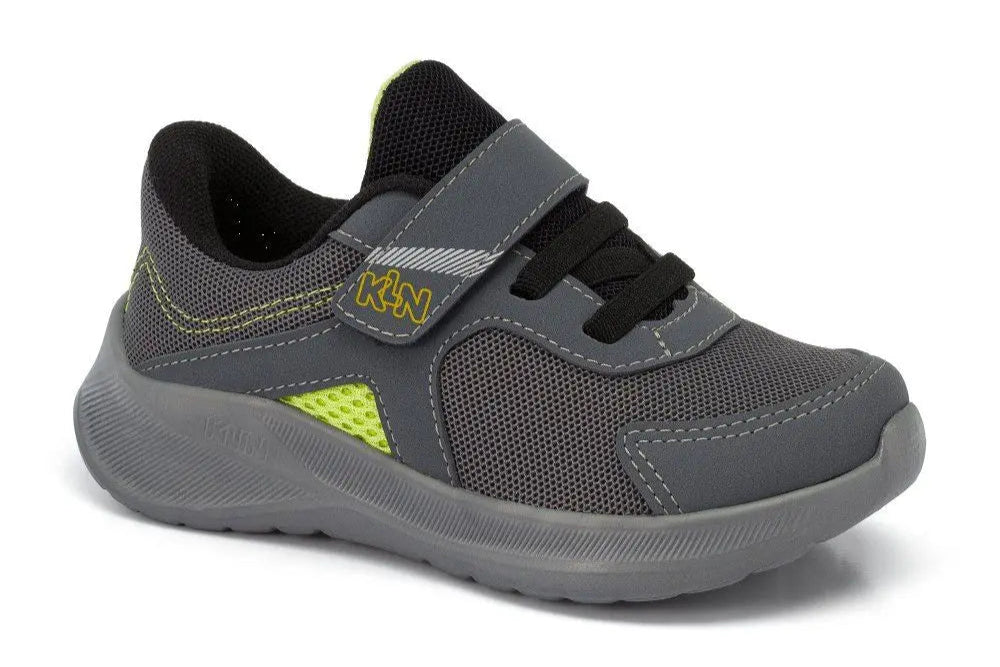 Tenis de Caminar Negro - Amarillo - Verde